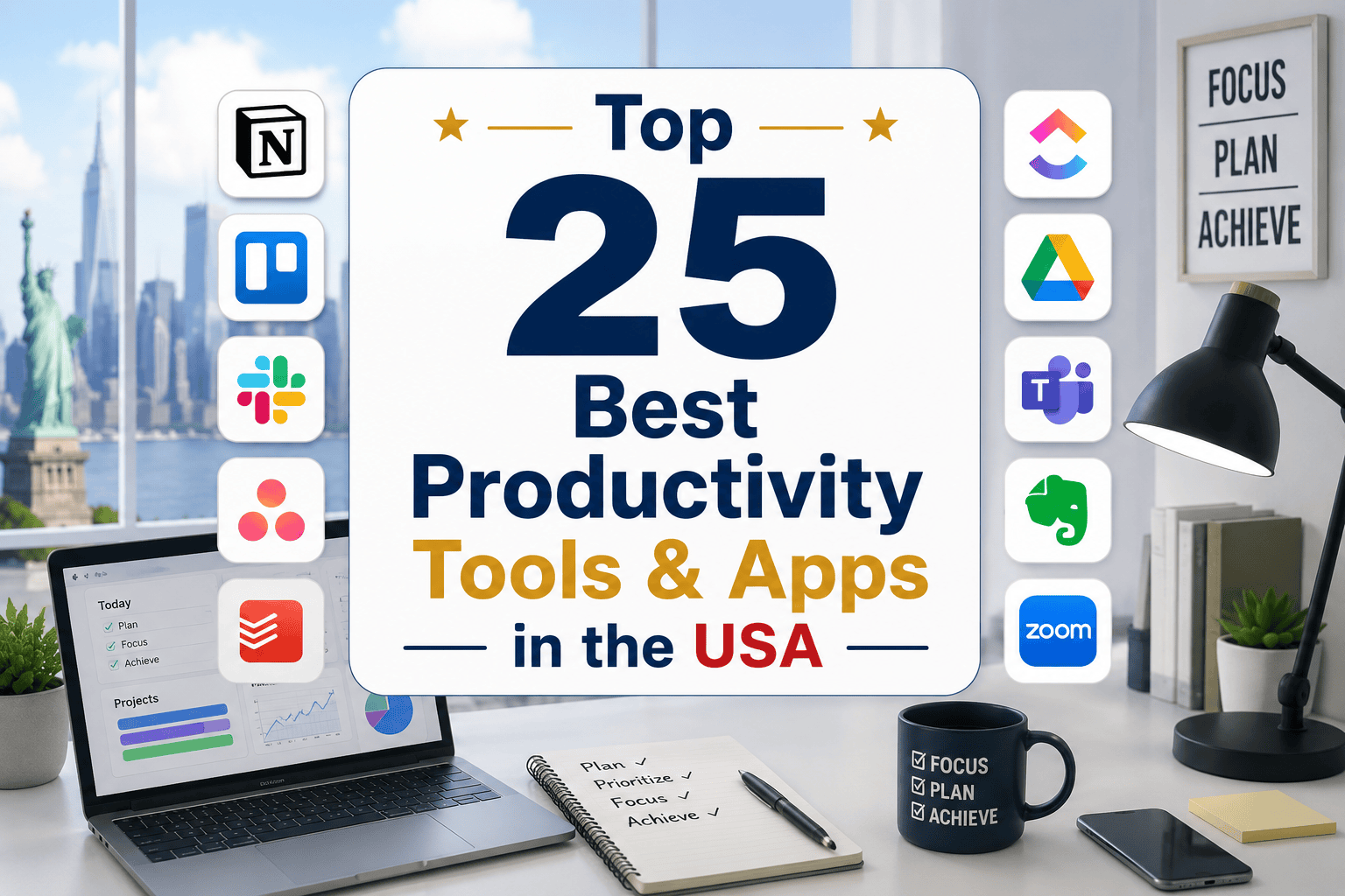 Top 25 Best Productivity Tools & Apps in the USA