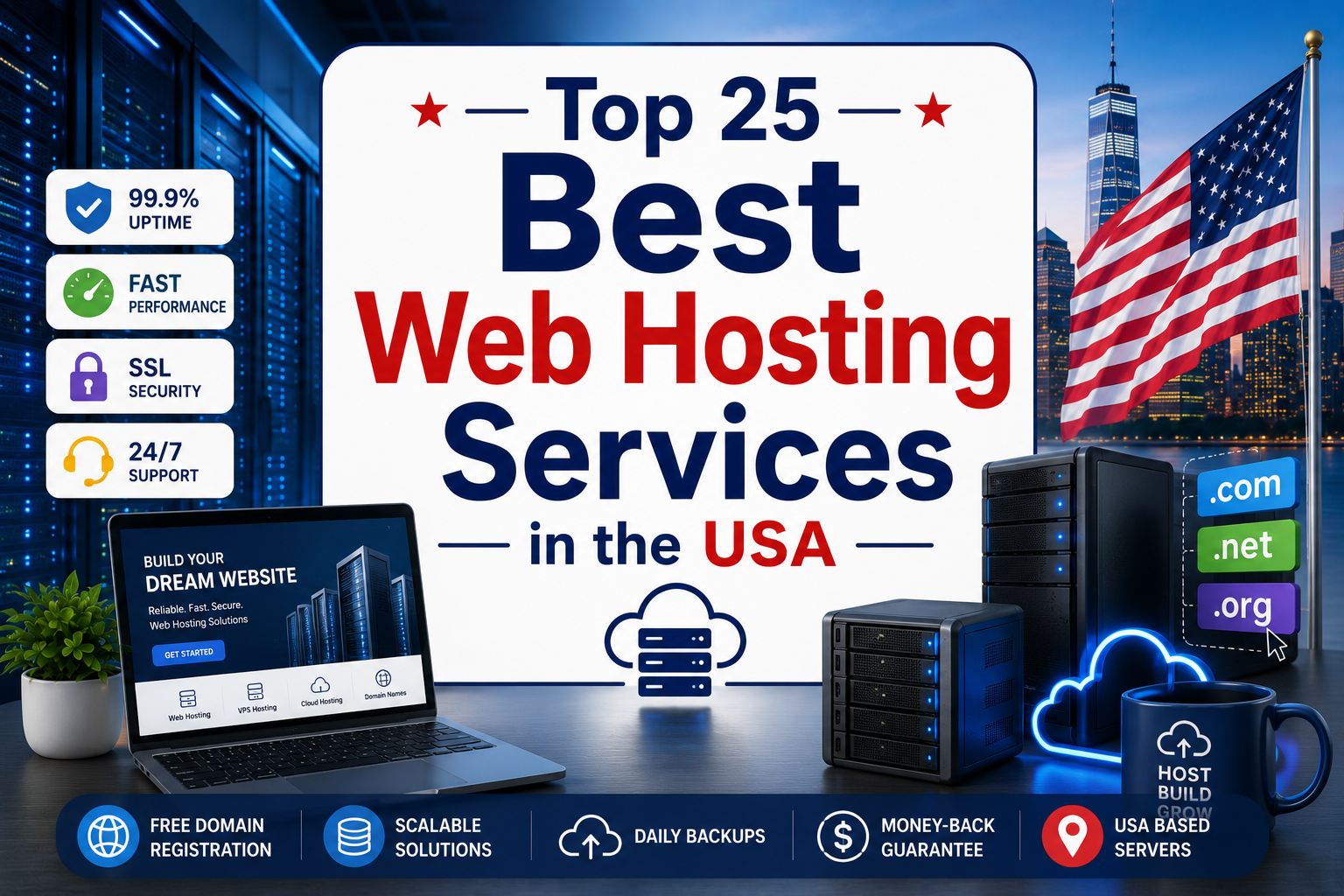 Top 25 Best Web Hosting Services in the USA