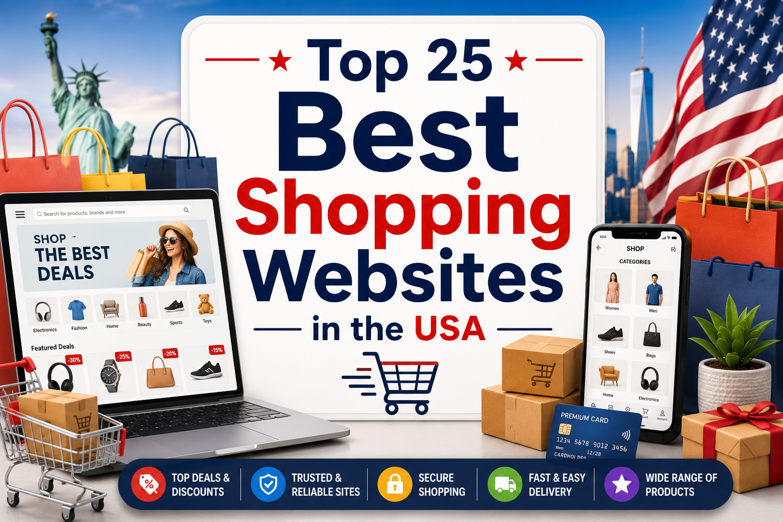 Top 25 Best Shopping Websites in the USA