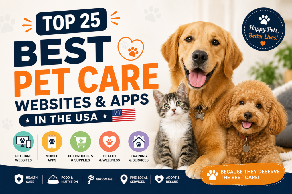 Top 25 Best Pet Care Websites & Apps in the USA