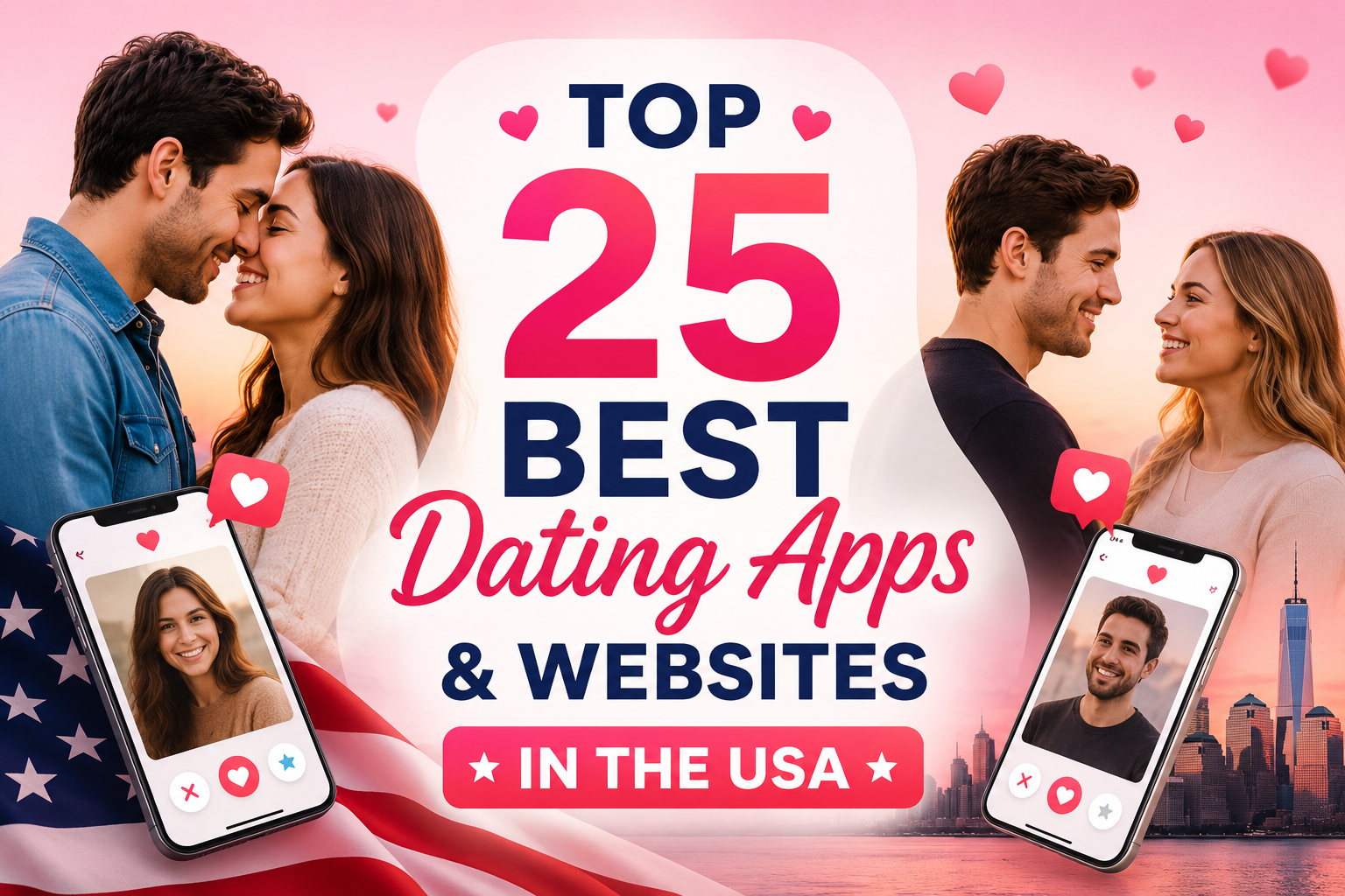 Top 25 Best Dating Apps & Websites in the USA