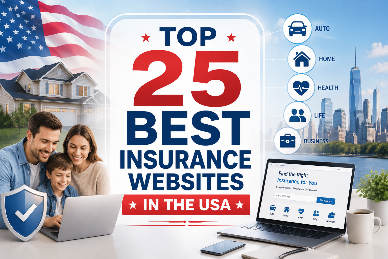 Top 25 Best Insurance Websites in the USA