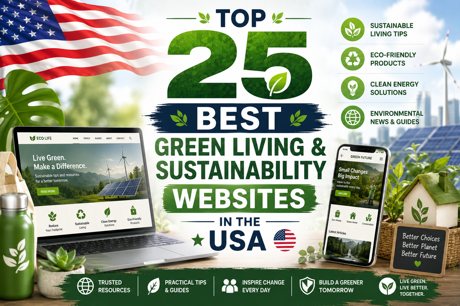 Top 25 Best Green Living & Sustainability Websites in the USA