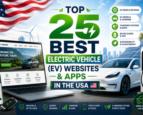 Top 25 Best Electric Vehicle (EV) Websites & Apps in the USA