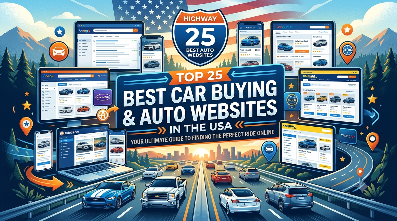 Top 25 Best Car Buying & Auto Websites in the USA