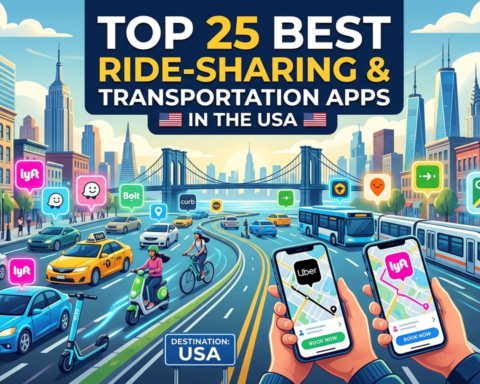 Top 25 Best Ride-Sharing & Transportation Apps in the USA