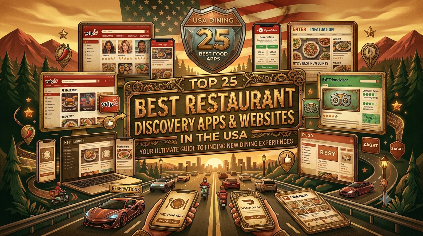 Top 25 Best Restaurant Discovery Apps & Websites in the USA