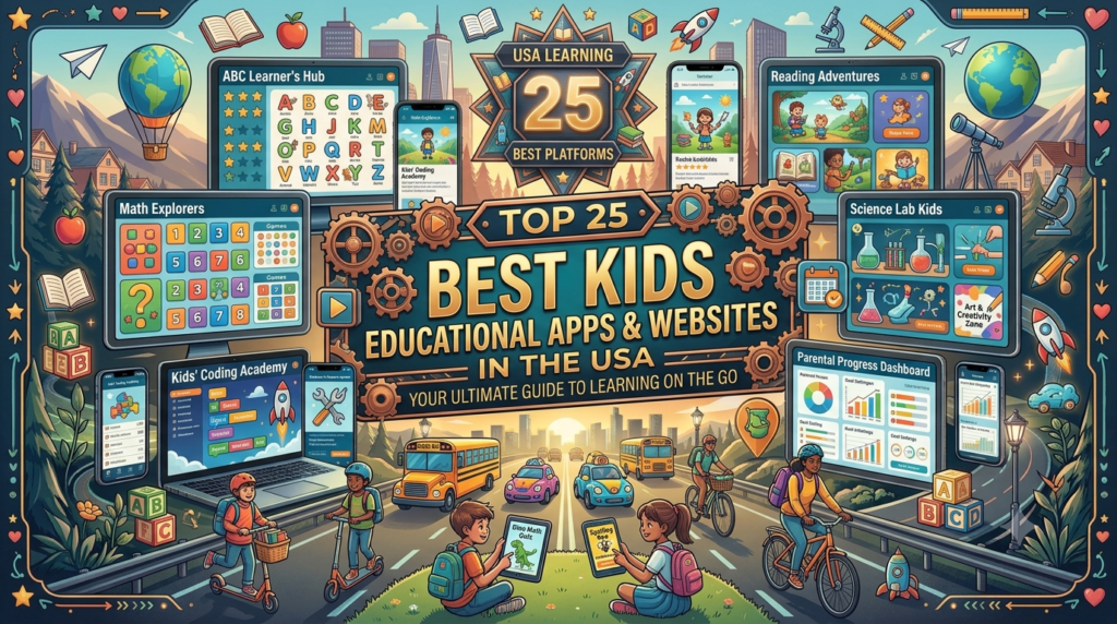 Top 25 Best Kids Educational Apps & Websites in the USA