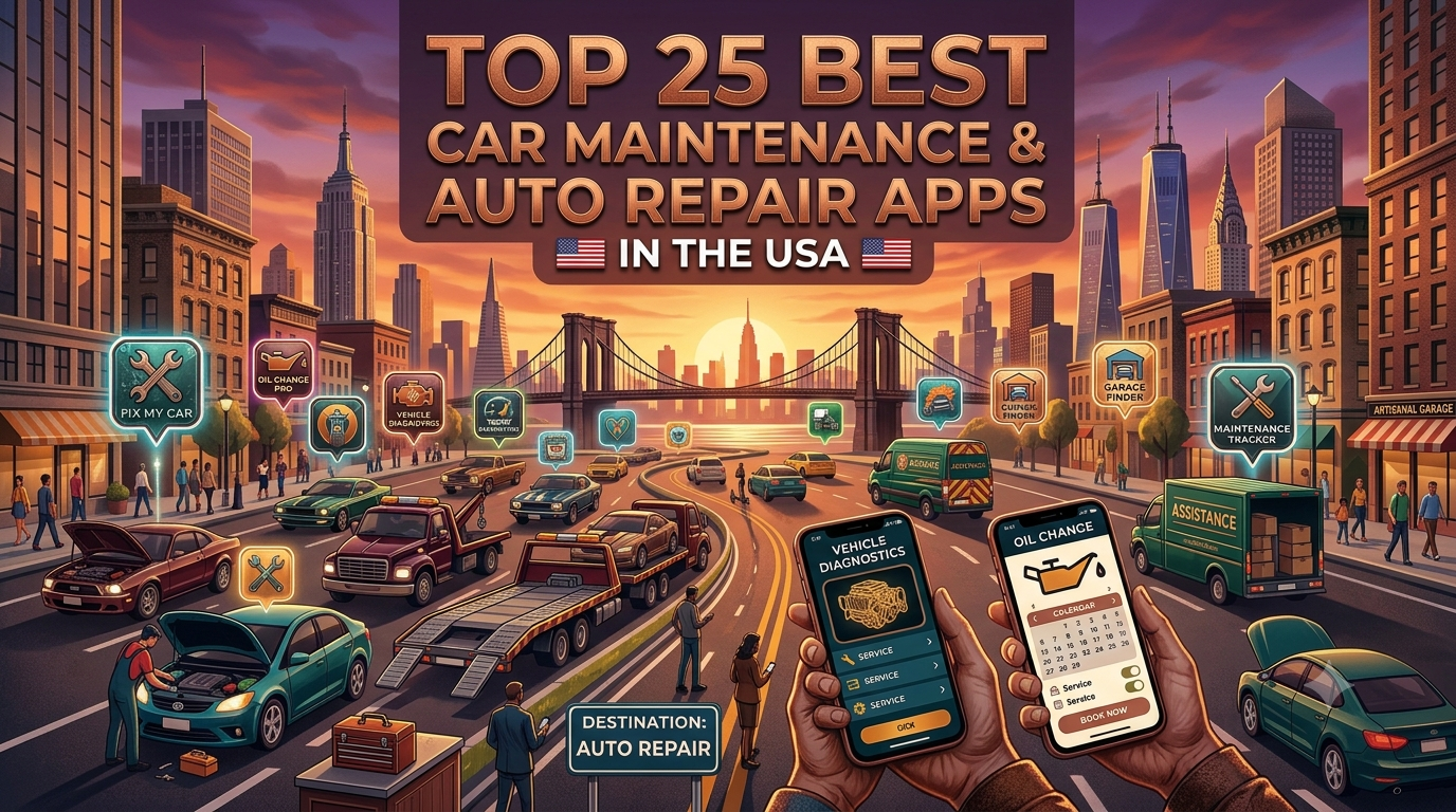 Top 25 Best Car Maintenance & Auto Repair Apps in the USA