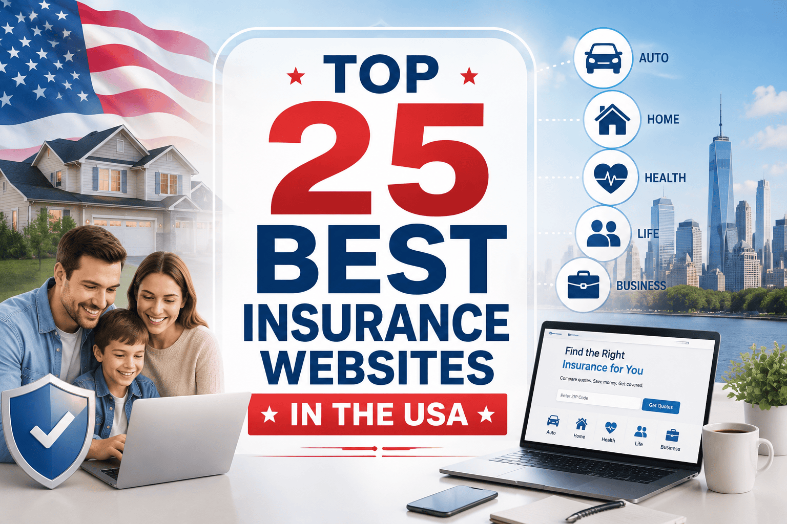 Top 25 Best Insurance Websites in the USA