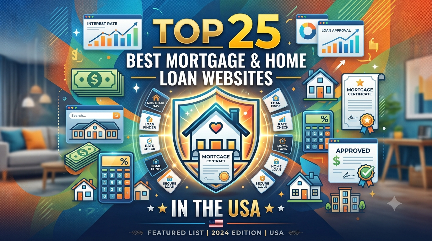 Top 25 Best Mortgage & Home Loan Websites in the USA