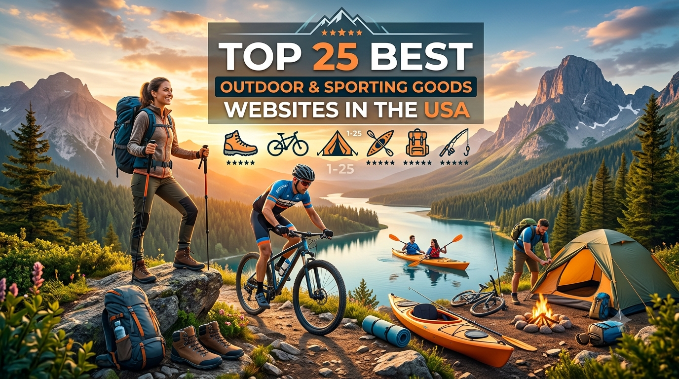 Top 25 Best Outdoor & Sporting Goods Websites in the USA