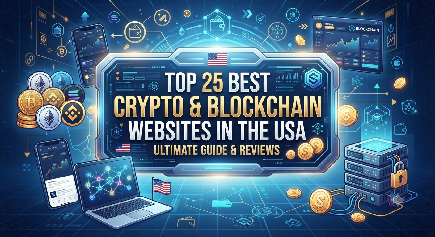 Top 25 Best Crypto & Blockchain Websites in the USA