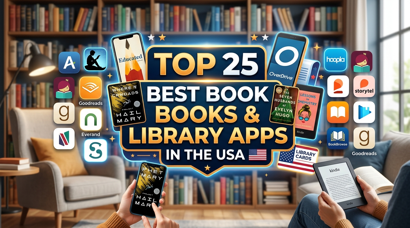 Top 25 Best Book Reading & Library Apps in the USA