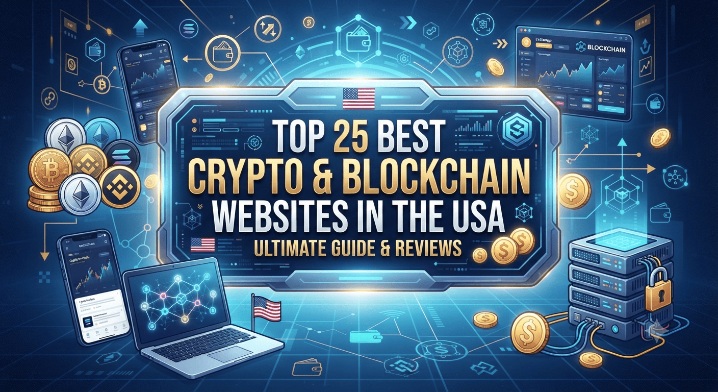 Top 25 Best Crypto & Blockchain Websites in the USA