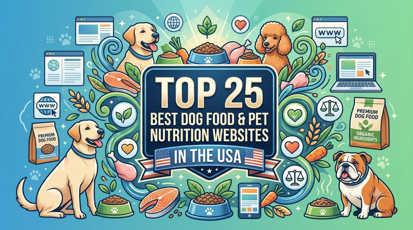 Top 25 Best Dog Food & Pet Nutrition Websites in the USA
