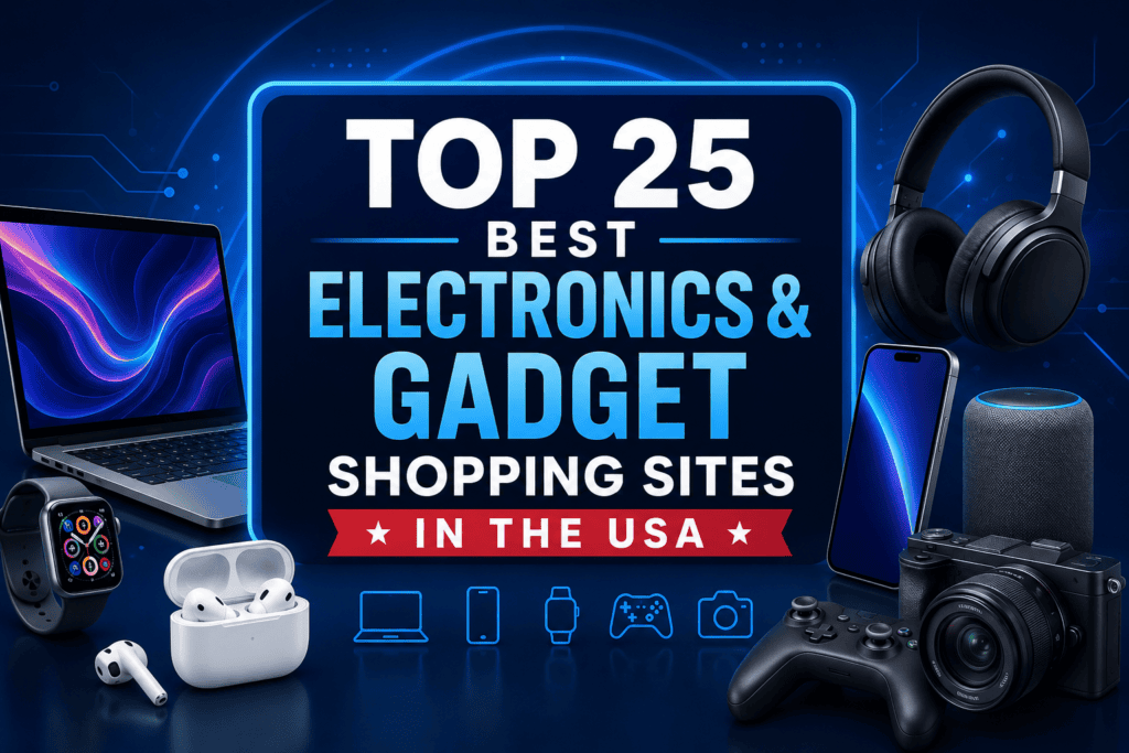 Top 25 Best Electronics & Gadget Shopping Sites in the USA