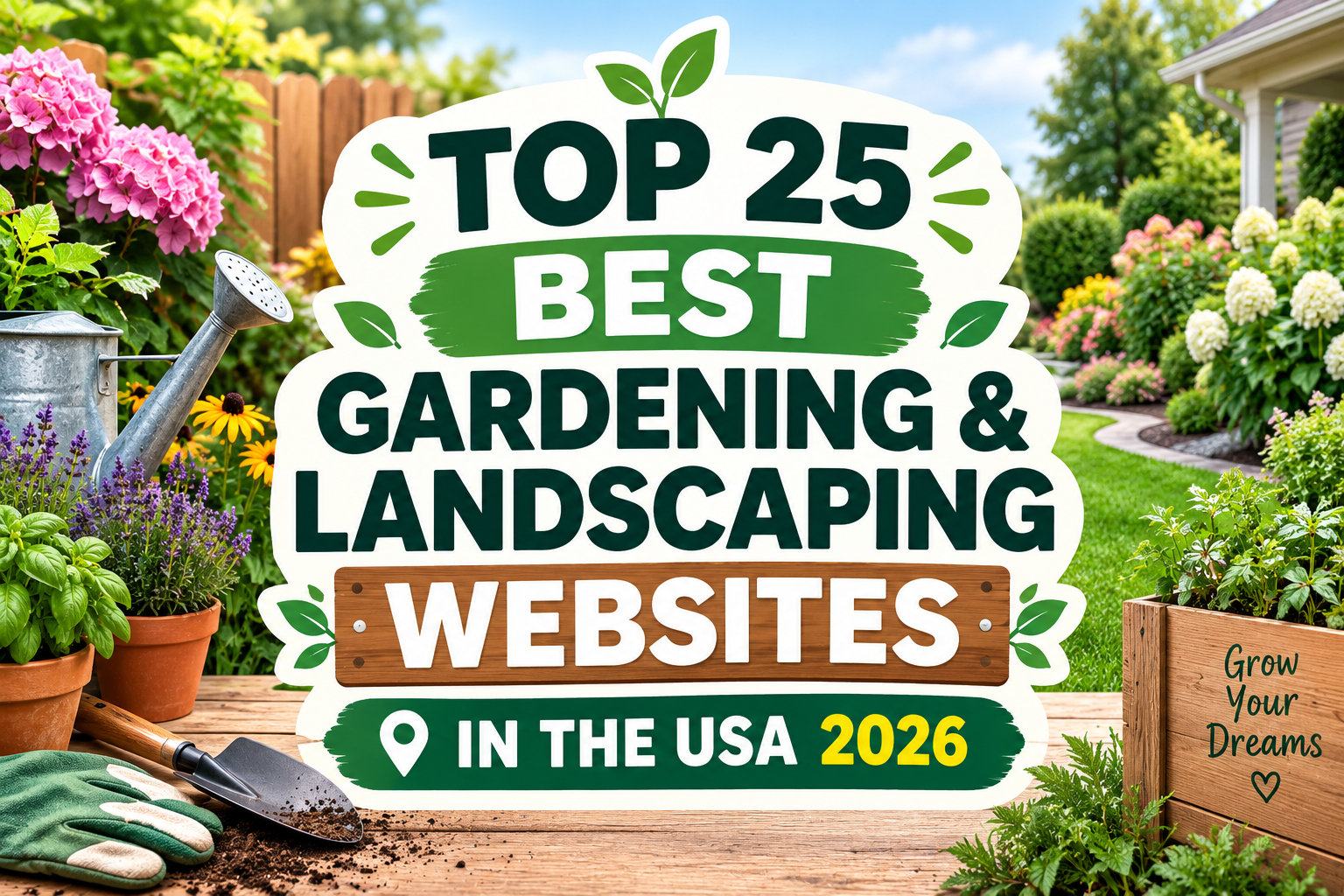 Top 25 Best Gardening & Landscaping Websites in the USA 2026
