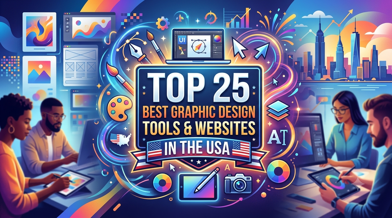 Top 25 Best Graphic Design Tools & Websites in the USA