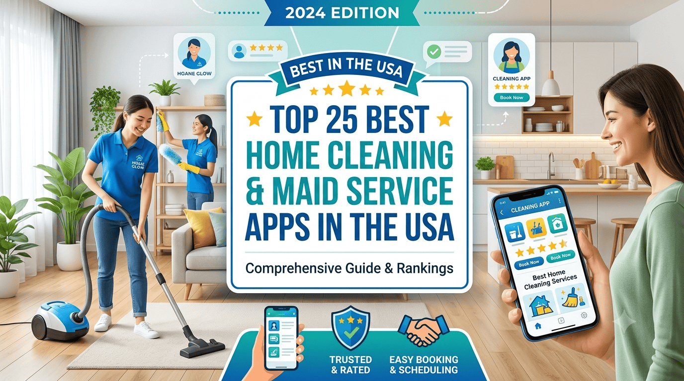 Top 25 Best Home Cleaning & Maid Service Apps in the USA