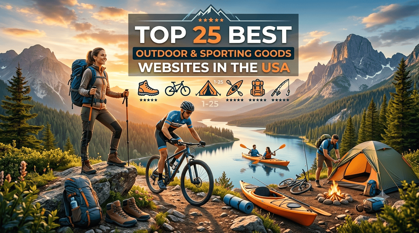 Top 25 Best Outdoor & Sporting Goods Websites in the USA